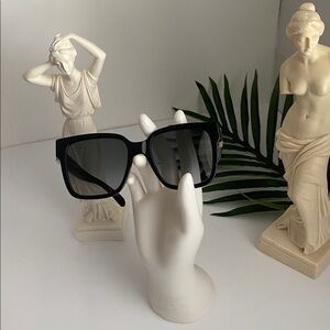 🔥GIVENCHY🇫🇷-High Class Head Turners-SQ. Oversize-Shiny Black-Gold 4G Bar Logo